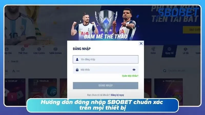 Các bước thao tác đăng nhập tài khoản cá cược đơn giản