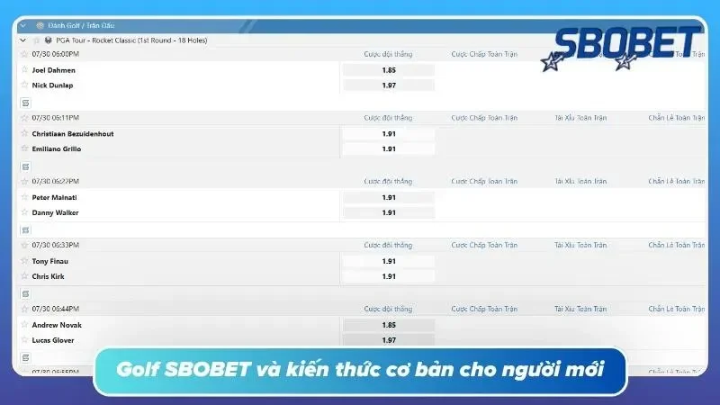 Tìm hiểu cơ bản về Golf tại nhà cái SBOBET uy tín