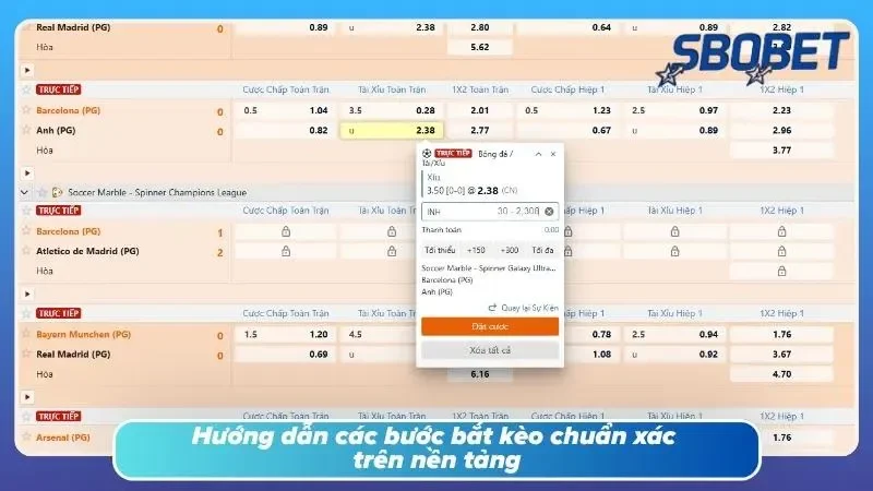 Các bước bắt kèo chuẩn xác cho người mới
