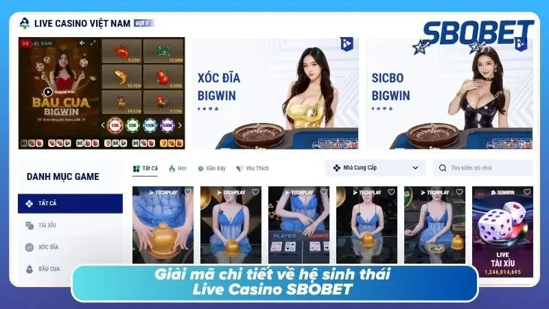 Tìm hiểu sơ lược về live casino uy tín tại SBOBET