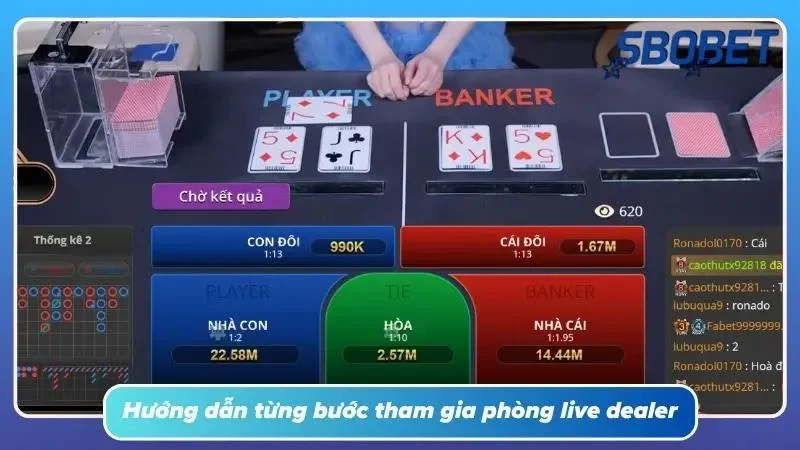 Quy trình vào phòng live dealer từ A đến Z