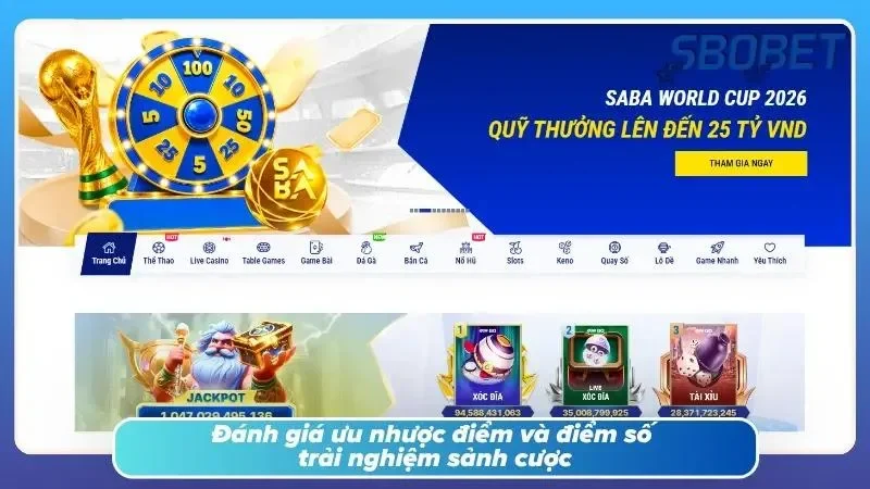 Góc nhìn toàn diện về chất lượng vận hành và mức độ ổn định của sảnh cược