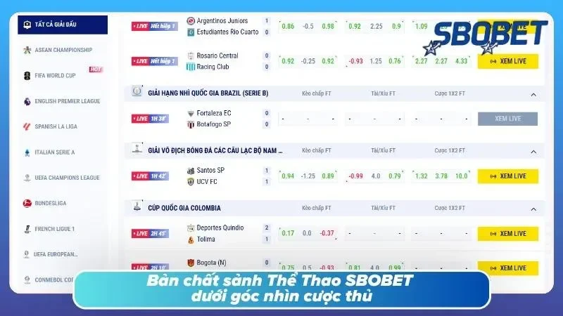 Đằng sau bảng kèo là cả một hệ thống vận hành đáng tin cậy